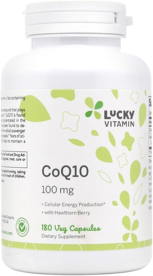 幸运维生素-与Hawthorn Berry100毫克的CoQ-10。