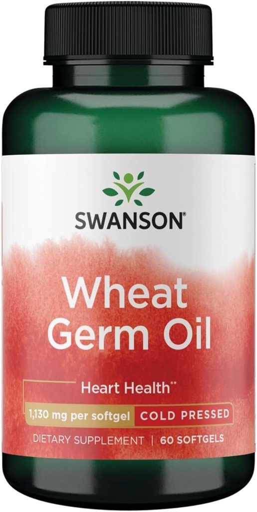 Swanson 冷垫小麦 Germ 油 1130 毫克 60 胶