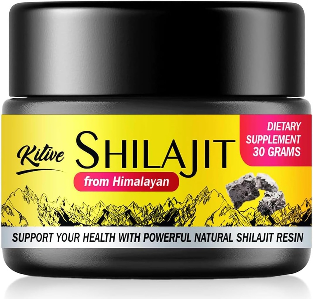 Shilajit 纯喜马拉雅有机Resin: Shilajit for Men & Women 30克