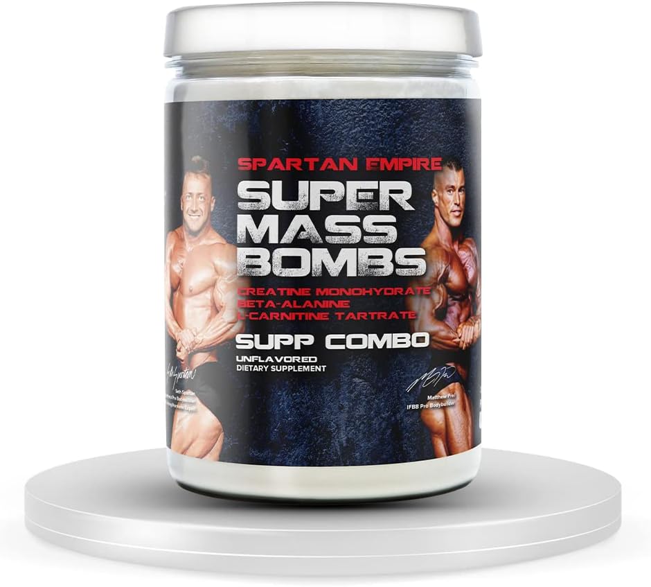 Prometheuz Health 超级大规模炸弹 锻炼肌肉 配有Creatine,Beta-Alanine,L Carnitine Tarrate - Daily Muscle Building & Recovery Supplement - 45 services