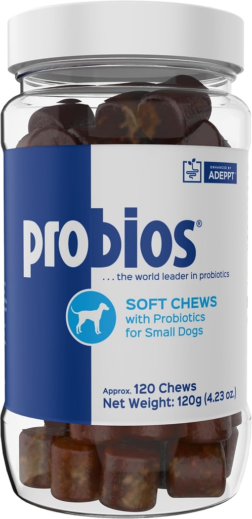 狗软菜的Probios 狗软菜的Probios, 狗软菜的Probios, Gut Health的每日补充, Digestion & Immune Support, Small Breeds, 4.23oz