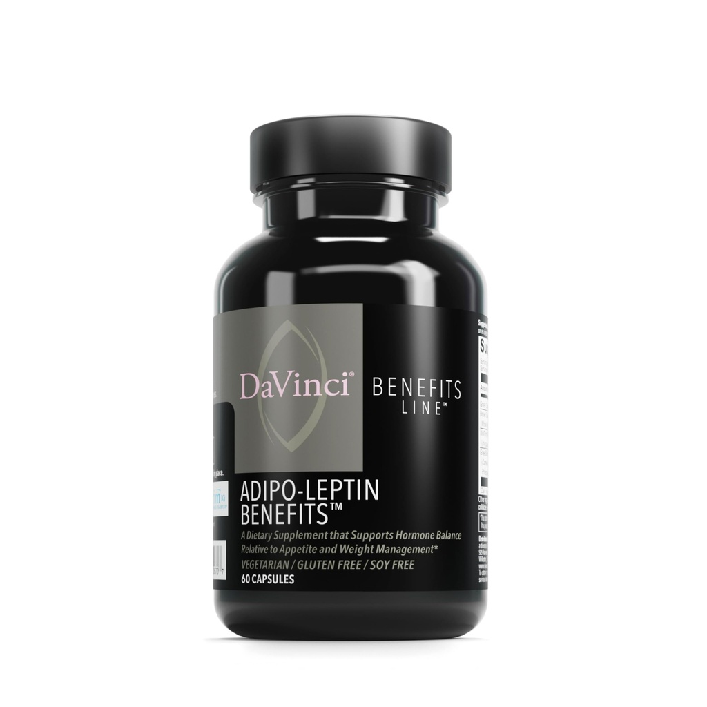 DAVINCI Labs Adipo-Leptin 福利饮食补充 - Hormone平衡支持和代谢支持 绿茶提取,绿咖啡豆提取和更多 * - 60 蔬菜卡普尔(30名服务员)
