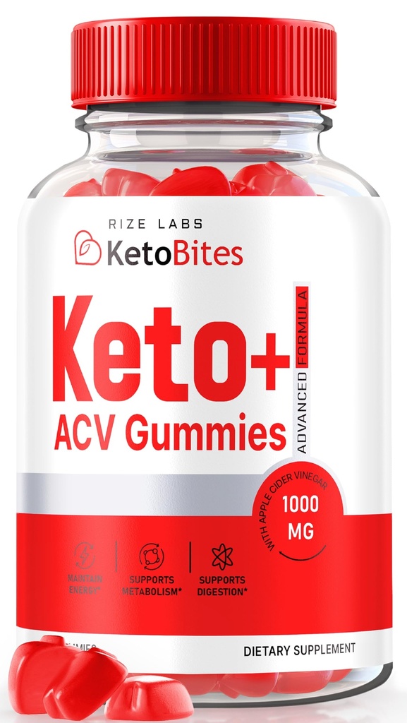 rize 实验室 KetoBites Keto+ACV Gummys, All Natural Gummys for Advanced Wight Loss, Apple 苹果苹果酒醋补充剂,官方评论 (60 Gummys)