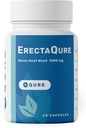 ErectaQure Horny Goat Weed for Men - 增加男性驱动力的男性增强补充 - Tongkat Ali, Ginsen根和超氧化物阳离子 - 60 Capsules Gluten-free