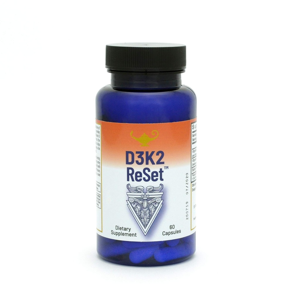 RnA ReSet D3K2 重置 – 4000 IU 维生素D3 & 100 mcg K2 补充(60 Capsules)