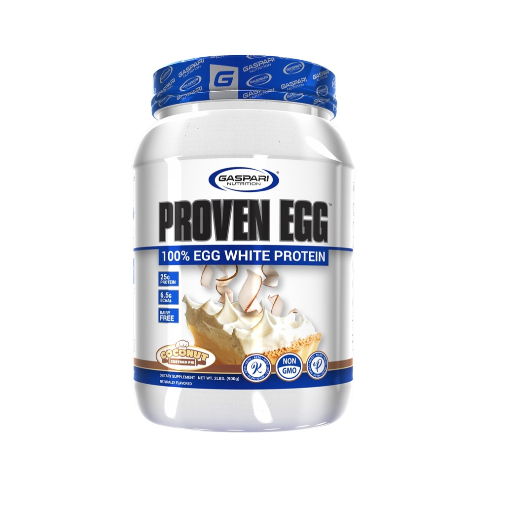 Gaspari营养蛋白,100%蛋白蛋白,25克蛋白,Keto Friendly,奶油和乳糖自由,大豆自由(2磅,椰子库斯塔德)