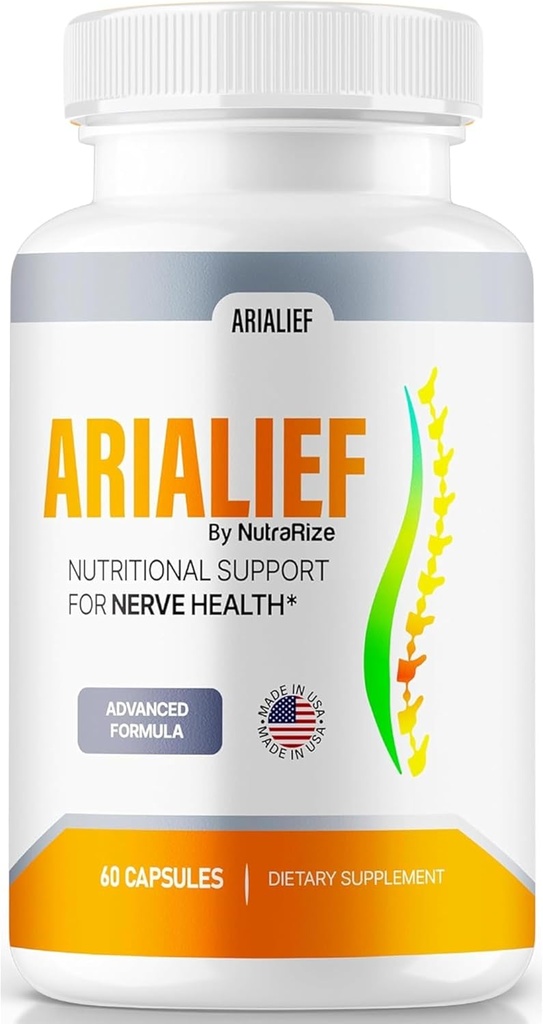 Arialief Capsules,《对神经健康的官方营养支持》,《健康神经的所有天然Arialief维生素》,《Arialief Pills》,《Aria LIEF Pastillas Review》(60 Capsules)