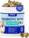 Wellix Probiotics for Dogs - 狗的Probiotic Chews for Dog 消化性健康,预防腹泻,过敏反应 - 抗腹泻, Upset 胃和气体救济