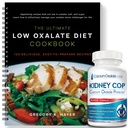 KIDNEY C.O.P. Oxalate钙防腐剂 120 Capsules, Oxalate Crystals的肾脏专利支持,停止重复(Starter Pack - (120 Caps)和1 Ultimate Low Oxalate饮食烹饪本)