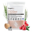 Organix Collagen Peptides Powder with Vitamin C, 类型I, II, III, V, X 水解Collagen, Hair, Nail, Skin, Bone & Joint Health, 老龄化支持, 清洁源头, Gluten Free, 不受欢迎, 30 services