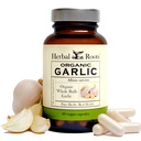 草根 有机整体 大蒜药丸 - 强性强 - 600 mg - 60 Organic Vegan Capsules