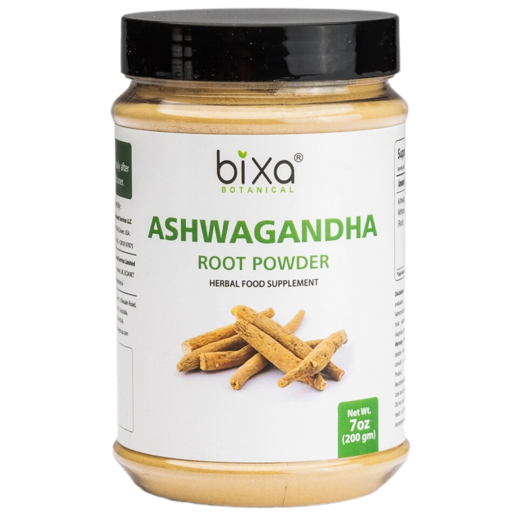 BOTANICAL Ashwagandha 根粉(Wisania Somnifera Root) 印度金森 - 最佳再强化剂和豁免助推剂 - 草药补充剂。 (7 Ounce(一包),Ashwagandha粉