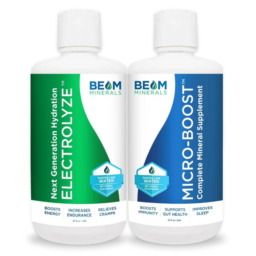 BEAM 矿物 微波和电解 高级集 高级电解和微营养素支持 100% 生物可用,离子化格式