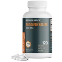 Bronson Magnesium 500 MG 支持 Bone & Muscle 健康与神经系统支持 - 非 GMO, 120 蔬菜片