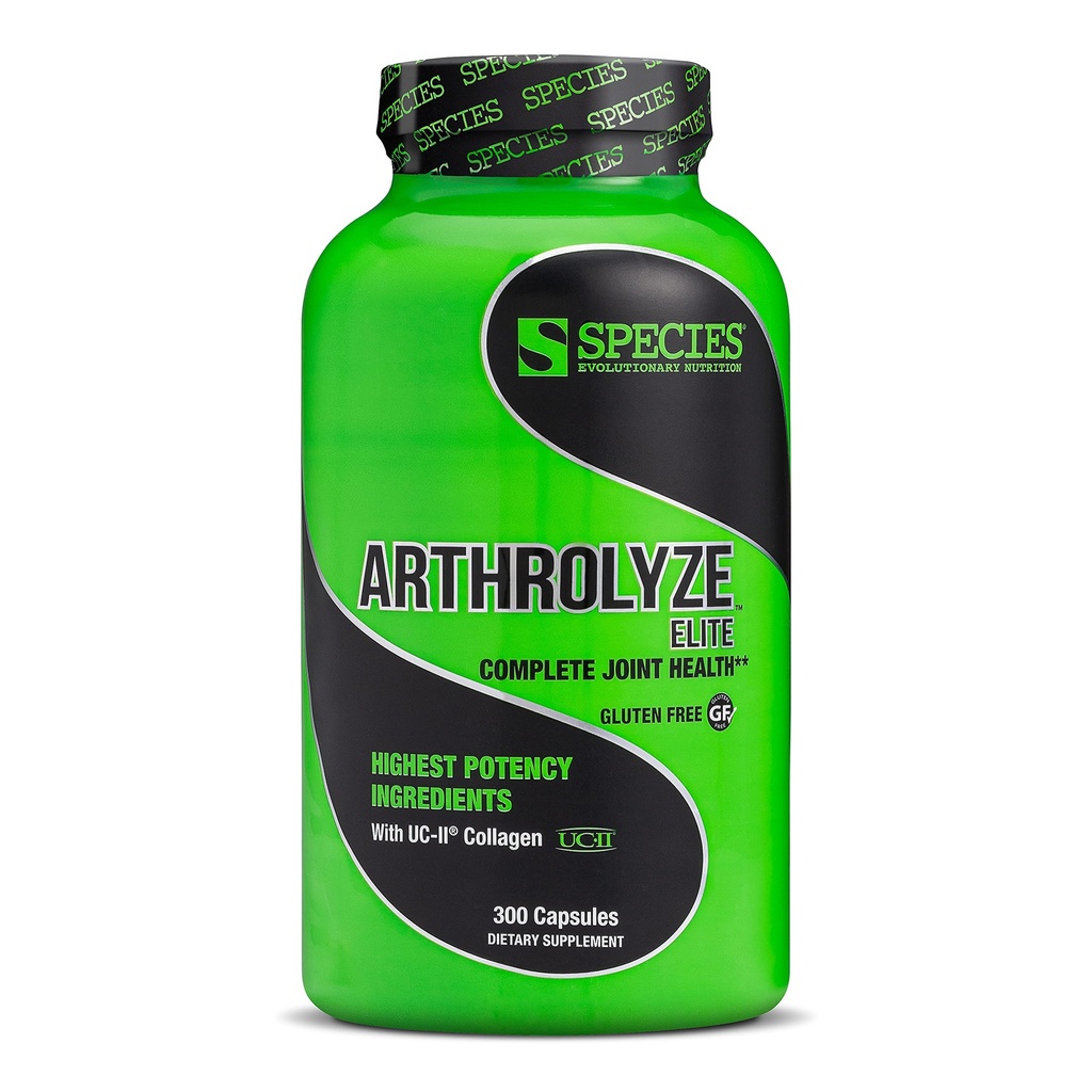 物种营养 Arthrolyze 联合修复补充剂,加固UC-II Collagen,MSM,Glucosamine,Chondroitin,高概率连接组织与联合支持(300 Capsules)