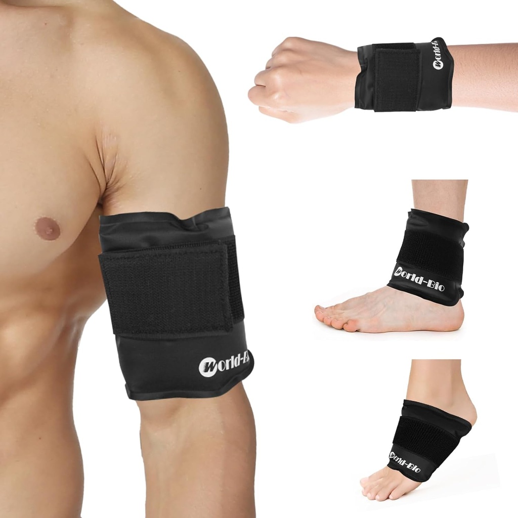 Gel Ice包装与 Velcro Strap, 冰包用于伤害可重复使用, 热冷治疗, Elbow 冷包, 软软软用于手臂, 腕, 手, 脚, 安克尔