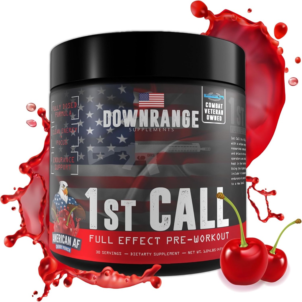 下游第一呼叫预选工作粉,男女预选工作,氨酸Beta Alanine,咖啡因 & More for Pump, Energy and Focus Support, 30 services (Cherry Punch)