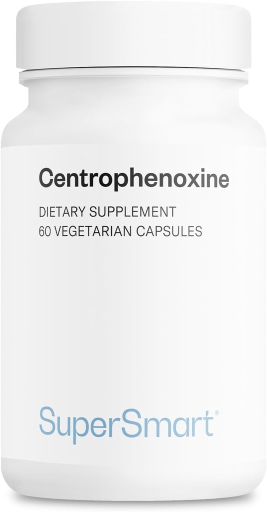 Supersmart - Centrophenoxine 500mg/日 (DMAE & pCPA) - Nootropologics Supplement QQ 非GMO & Gluten Free - 60 植物卡普尔