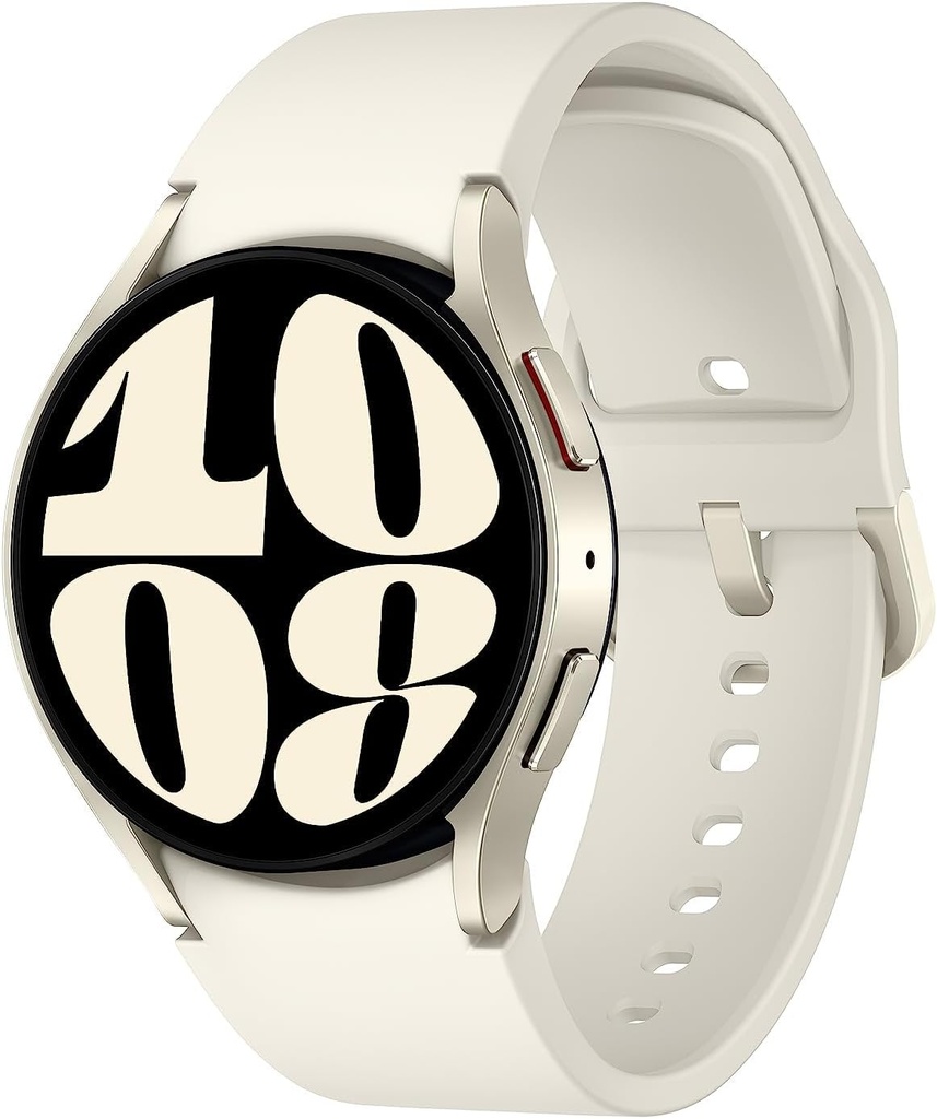 SAMSUNG Galaxy Watch 6 40mm 蓝牙智能观察,健身跟踪器,个性化HR区,高级睡眠教练,心脏监视器,BIA健康感知器透视,大屏幕,美国版本,黄金