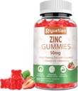 锌(Gummys) - 50mg 高活性锌配有维生素C + 维生素D3 + 老年莓 - 免疫健康支持 - Vegan, Non-GMO和Gluten Free - 60 Gummys