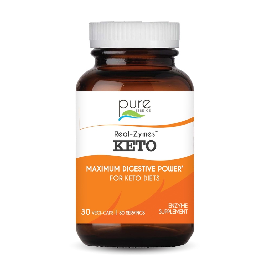 Real-ZymesTM KETO 消化酶与Probiotics 辅助更好的消化酶 - 天然支持 Bloating, Gas, Belching, 痢疾, 便秘, IBS 等 - 30 Caps
