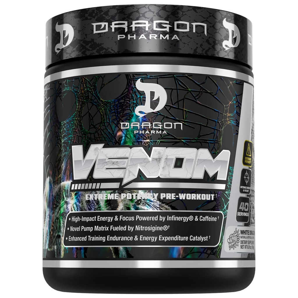 DRAGON PHARMA VENOM 极有可能预选赛,激光尖锐聚焦+能量,敏锐性能,强化蒸汽和耐力的证明材料(40架服务机,白龙)