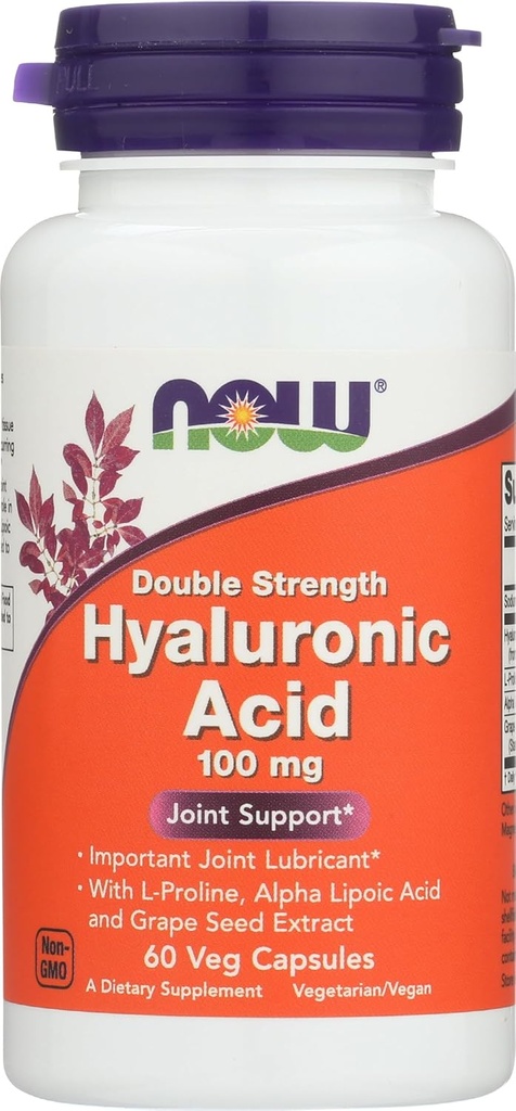 现在食物酸 100Mg 2X 60 Vc Hyaluronic, 60 CT