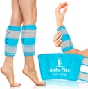 Vive Calf & Shin 冰包包 (Pair) - Shin Sprints & Leg Pain的外力热冷疗法 - 可调整压缩拖拉器以停留在原地 - 冷冻30+分钟时的弹性