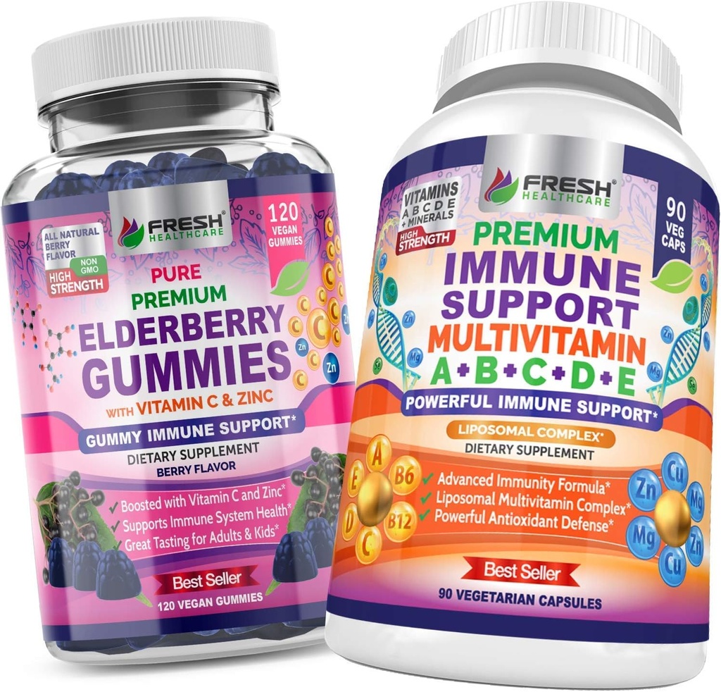 FRESH HEALTHARE 长莓果酱和Immune 多维塔明 - Bundle