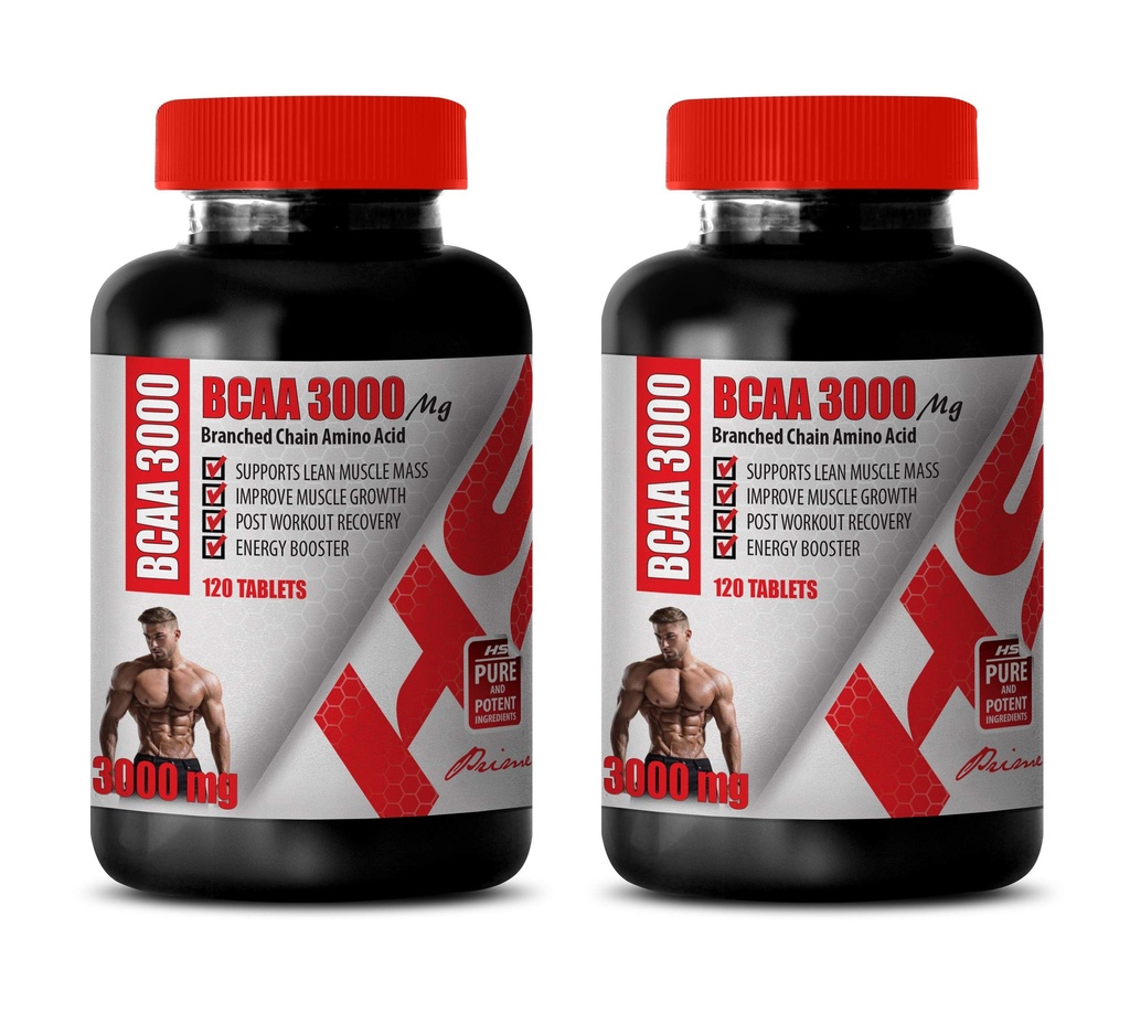 男子肌肉建材药丸 -- -- BRANCHED 链氨酸 -- -- BCAA 3000MG -- -- bcaa 列车和回收 -- -- 2瓶240片