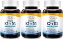 洛维塔维生素K2 + D3,400 IU Vegan维生素D3 和 120 mcg 维生素K2(MK-7), 2 in 1 Formula, Immune维生素复合体, 支持你的心脏,牙齿和免疫功能, 30 个蔬菜卡普尔(3包)