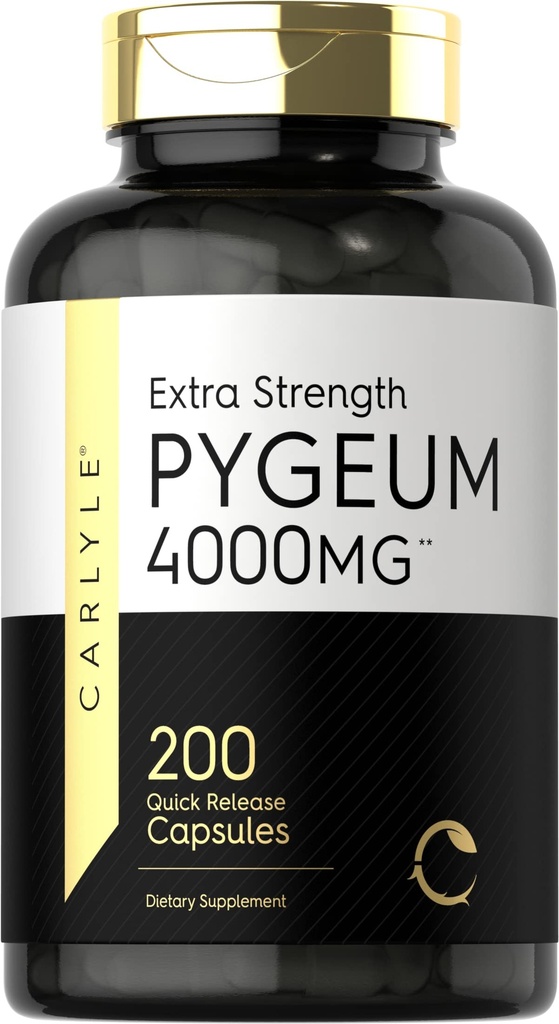Carlyle Pygeum Africanum Bark 200 Capsules 高概率提取 QN-GMO,Gluten免费补编