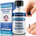 FUNGINIX Toenail Fungus 治疗外力 - 抗菌钉治疗 10%的无底酸和茶树油 - 15+天然油和植物 - 在美国制造(包装 May Vary)