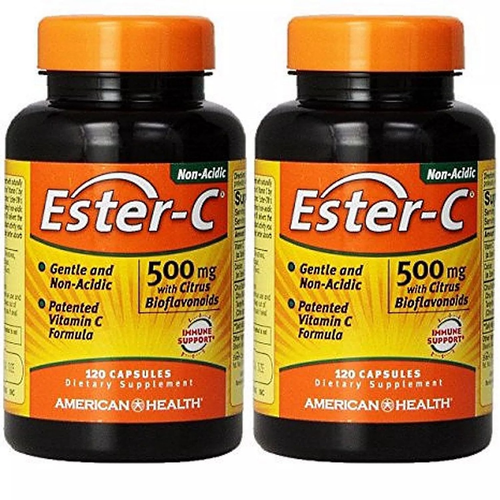 含Citrus Bioflavoids 120+120 免费美国保健产品1的Ester-C 500毫克