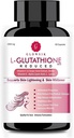 Astha L-Glutathion用于皮革中含有维生素C和葡萄种子,1000毫克-60卡普尔,由GLOWSIK制作