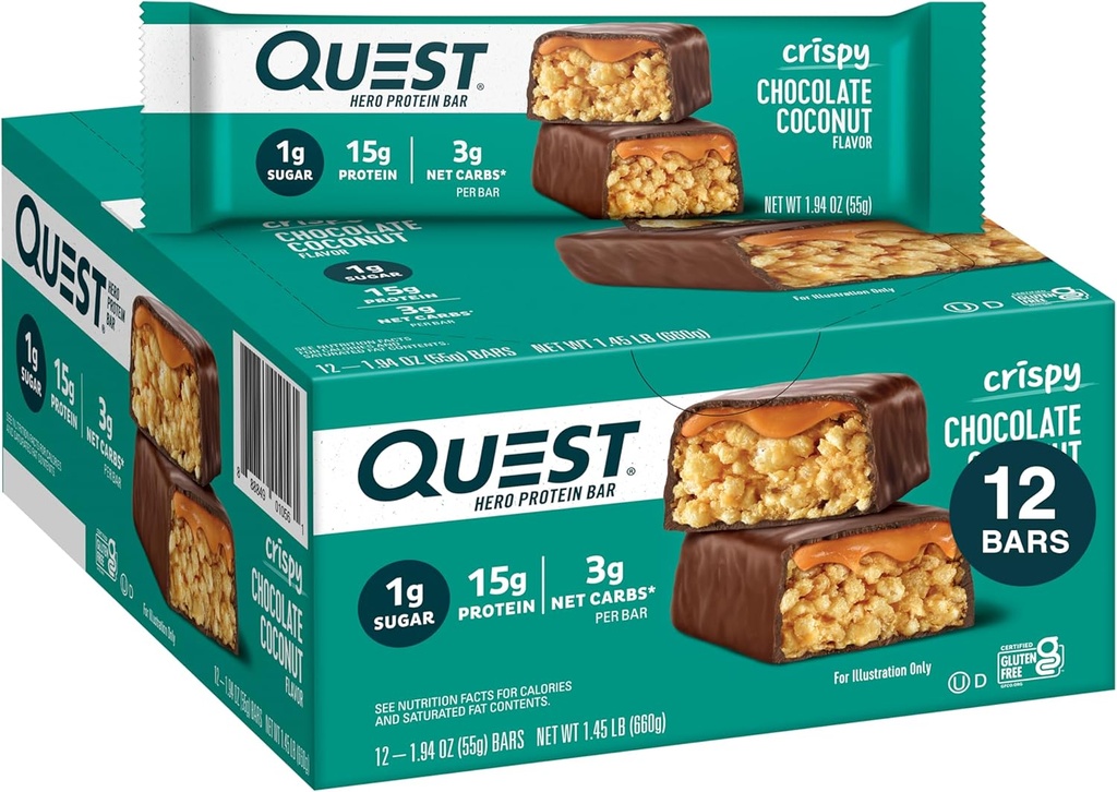 素食性营养 冰冻巧克力椰子 英雄蛋白条 15g蛋白 1g 糖 3g 网卡 格鲁滕 自由蛋白 斯纳克 克托 友好 12 Counter