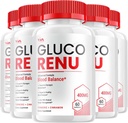 (5 Pack) Gluco Renu 补充, Gluco Renu Capsule - 高级公式 Gluco Renu, Gluco Renu 最大强度审查, 300 Capsules