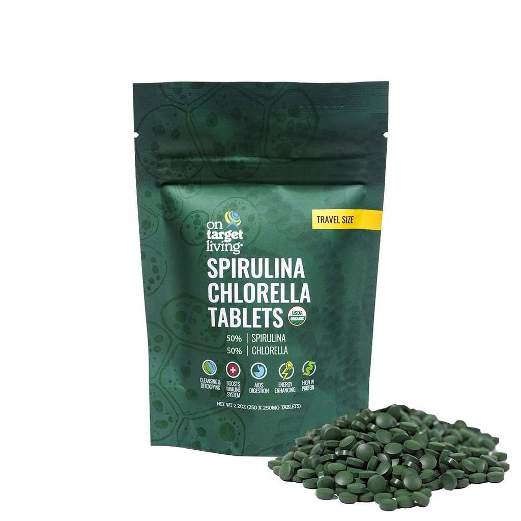 (原始内容存档于2018-09-26). On Goal Living Organical Spiruina Chlorella Travel Spirulina size QQ Super Greens USDA Official 250 tablets - 250 G(2.2 oz) 维根·伊穆纳 支持 QQ 蛋白质 丹斯 蛋白质