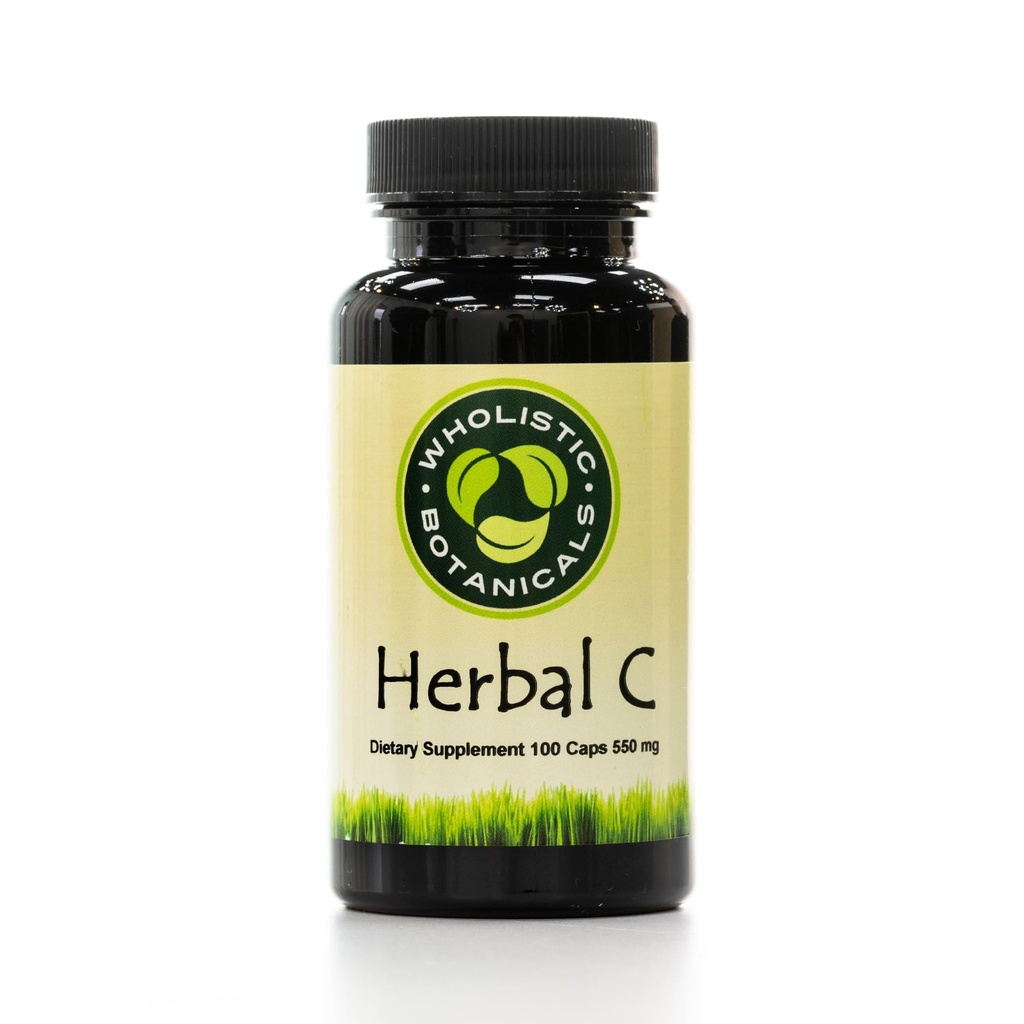 草药C C C 维生素C 补充剂 抗氧化剂和免疫系统助推剂 肾上腺体和消化支持 100 吨