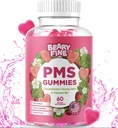 PMS Gummys - PMS 妇女和少年维生素 - PMS 时期救济 - Cramping, Bloating, Mood Swings - 在美国制造(Strawberry, 60 Counter)