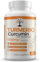 Turmeric 补充材料,95%的标准化曲霉素和黑椒提取剂 -- -- 抗氧化剂福利 -- -- 120 Vegan Capsules