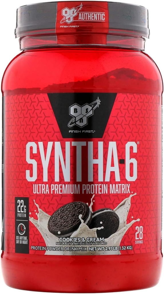 BSN Syntha-6,饼干和奶油,2.91磅