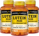 MASON NATURAL Lutein Plus with Zeaxanthin,《眼健康与远景支助补编》,维生素A、C、E、锌和铜,60片(3页)