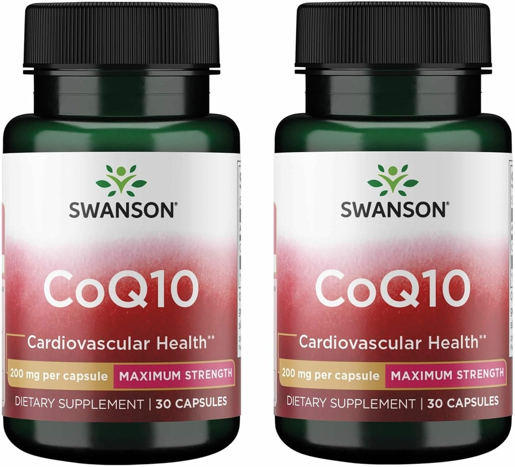 Swanson Coq10 200 毫克 30 Capsules(2 Pack)