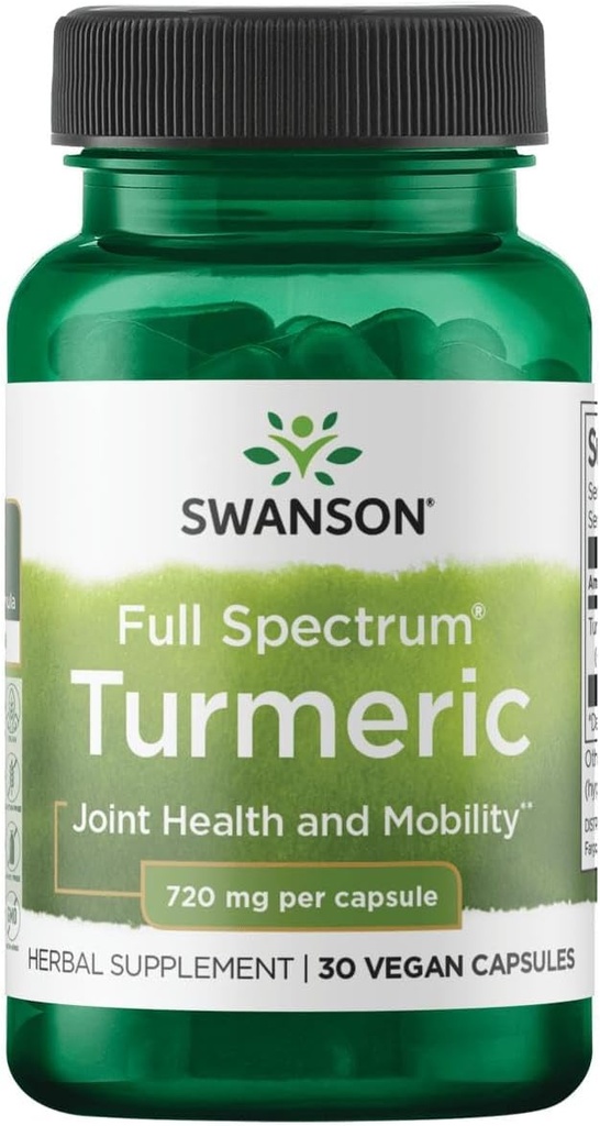 Swanson Turmeric 720 毫克 30 卡普尔