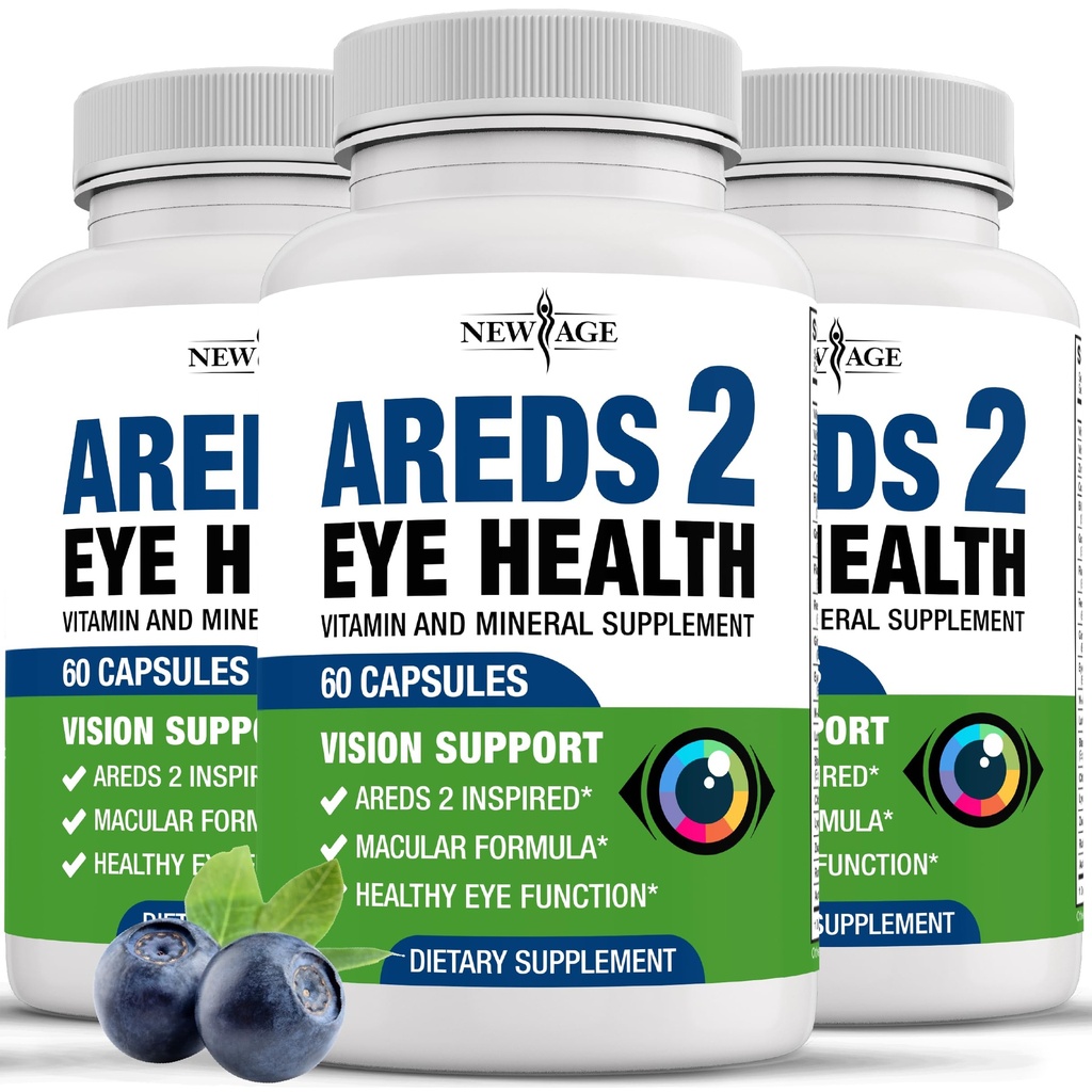 新AGE AREDS 2 眼维生素-Lutein, Zeaxanthin, Bilberry, Astraxanthin 矿物远景补编 - 180