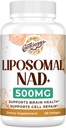 Liposomal NAD+ 500 MG 补编, True NAD Plus 补编,高级吸收,促进NAD+ 比尼科蒂纳米德更有效率 手机能源,健康老龄化,60服务