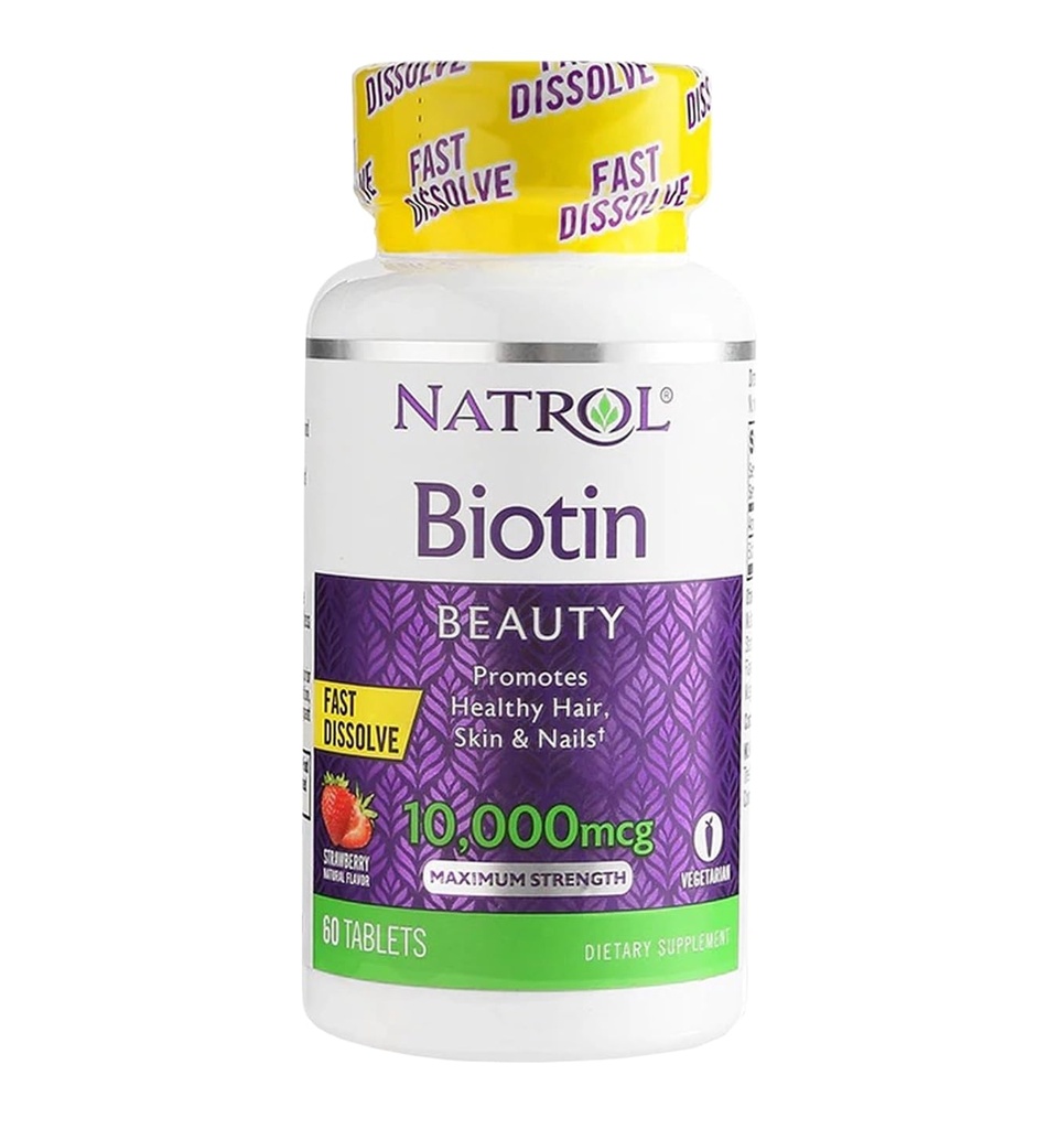 生物锡 10,000 mcg 快速溶解, 60 个计数 (Pack of 4)
