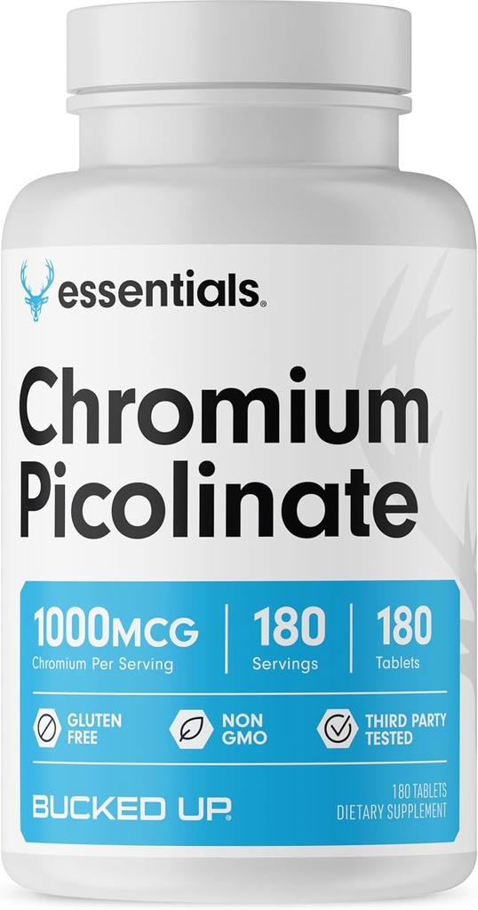 Bucked Up Chromium Piclinate 1000 mcg Pervice, Bucked Up Upped Basicals (180 Services, 180 平板电脑)