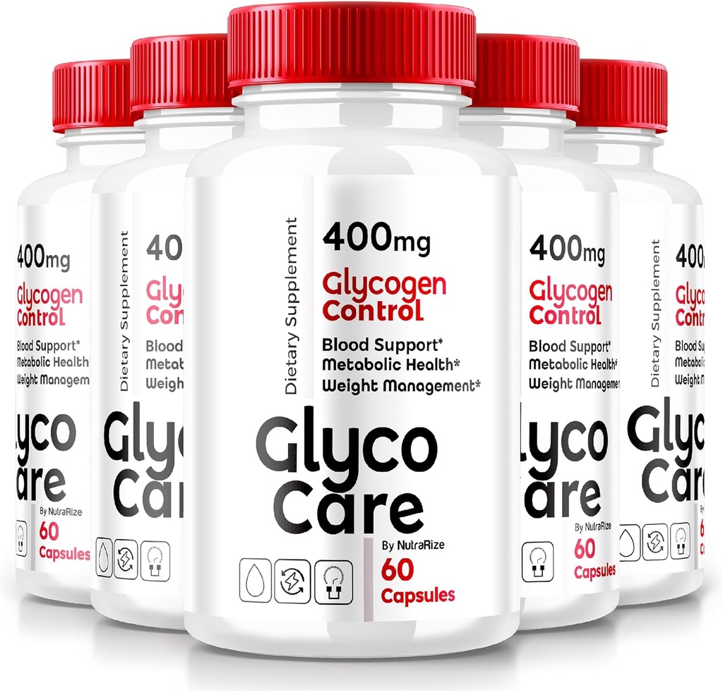 (5 Pack) Glyco Care Capsules, Glyco Care 高级血液支持补充剂, Glyco Care 健康支持药丸,总体健康最大强度公式,所有天然GlycoCare审查(300 Capsules)